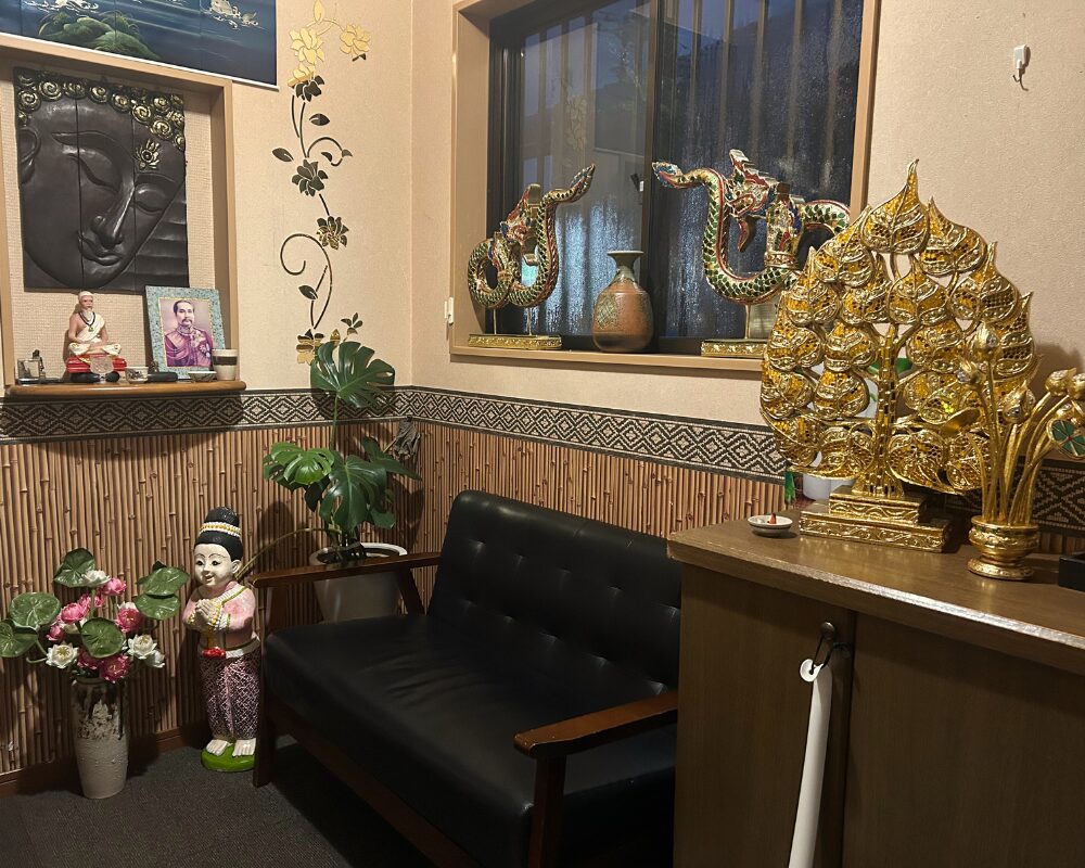 茨城県土浦市中村東のタイ古式マッサージ・ワンジャイ待合室