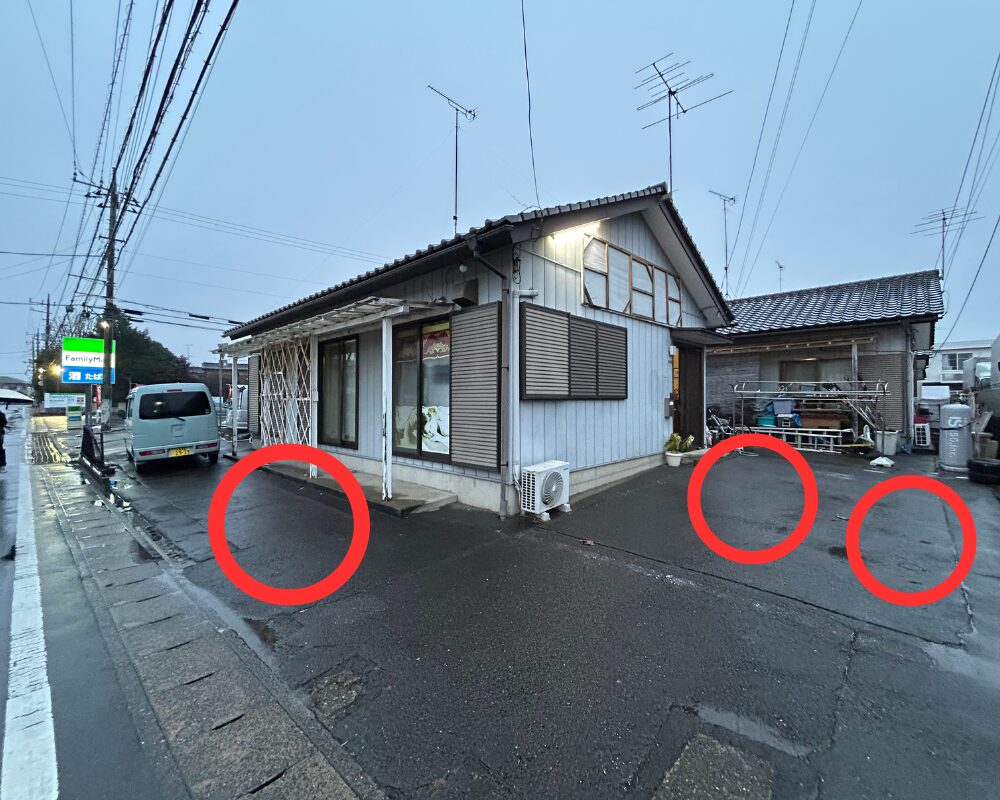茨城県土浦市中村東のタイ古式マッサージ・ワンジャイの駐車場